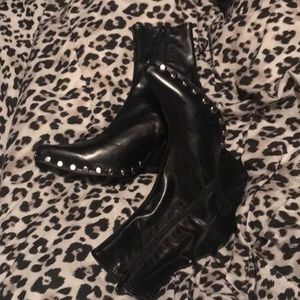 Black Studded Jeffery Campbell Boots
